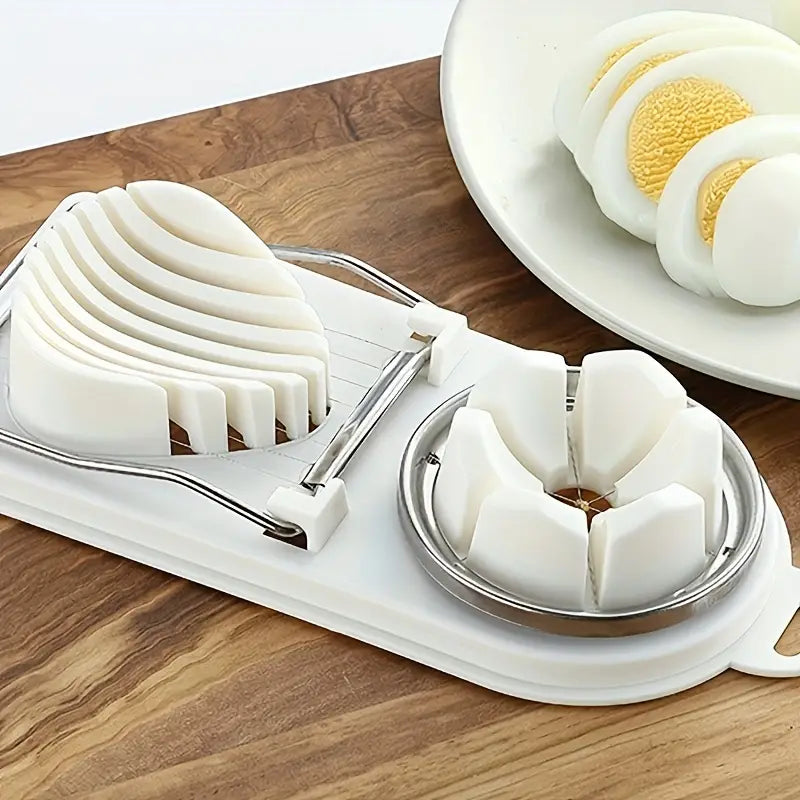 2-in-1 Stainless Steel Egg Slicer &amp; Wedger