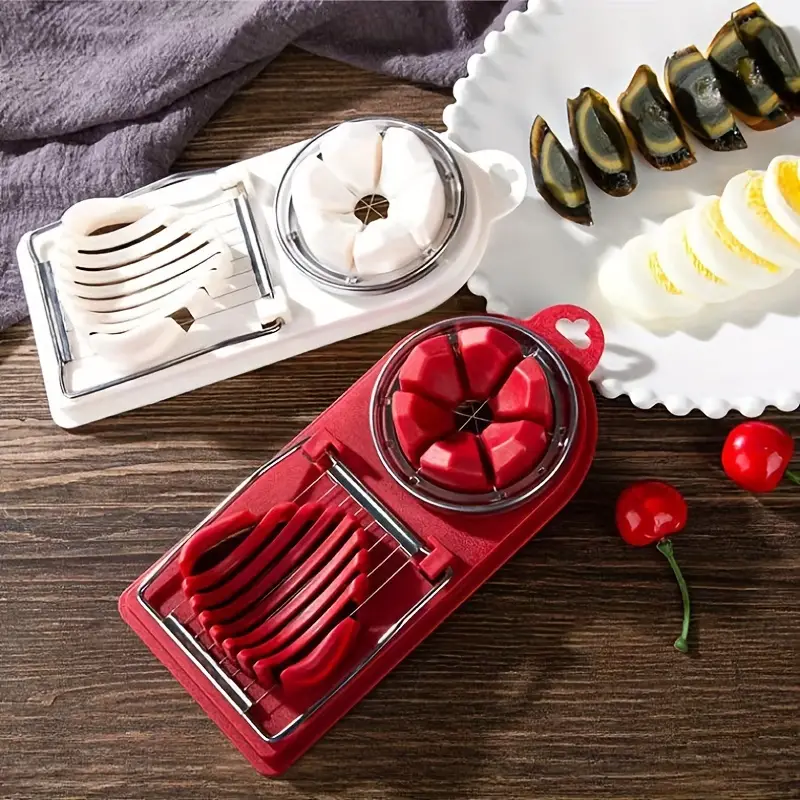 2-in-1 Stainless Steel Egg Slicer &amp; Wedger