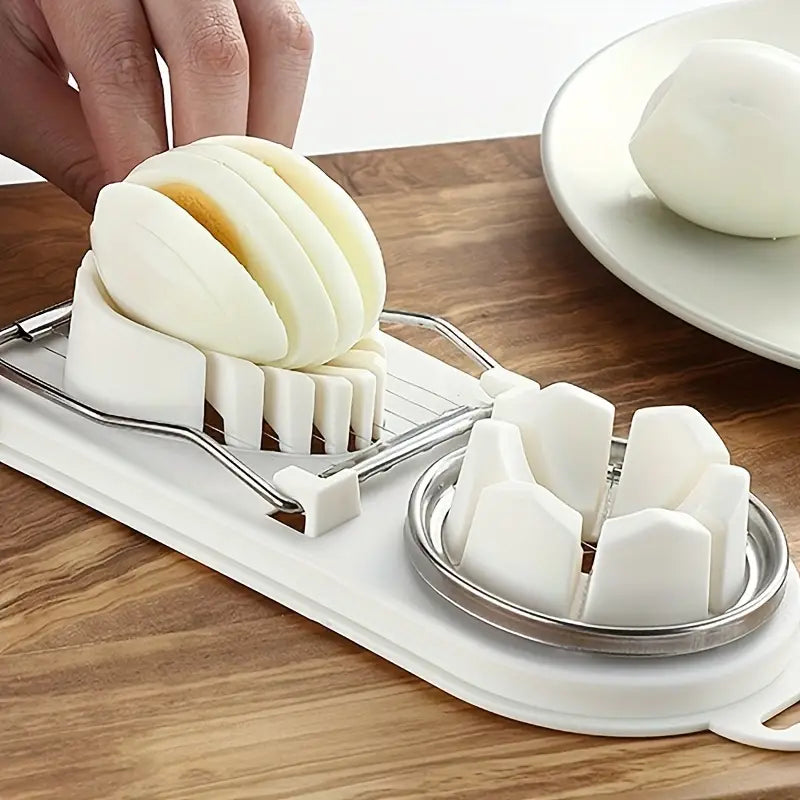 2-in-1 Stainless Steel Egg Slicer &amp; Wedger