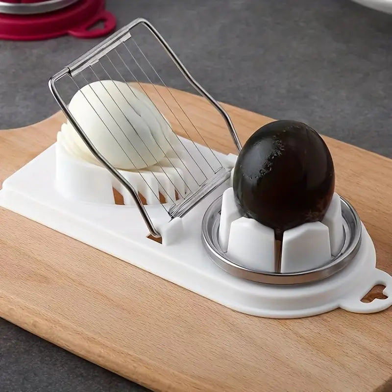 2-in-1 Stainless Steel Egg Slicer &amp; Wedger