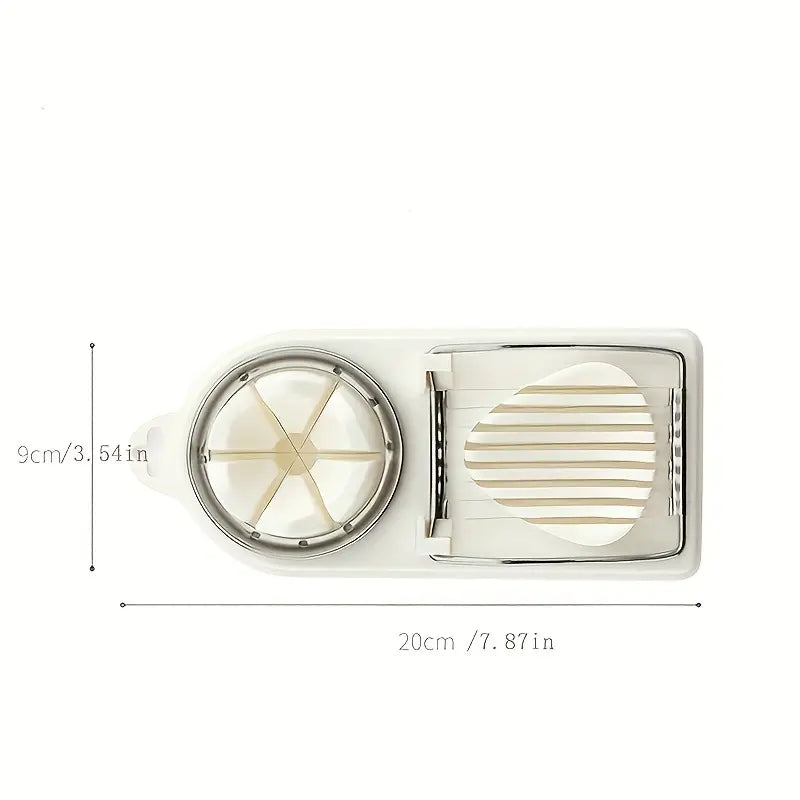 2-in-1 Stainless Steel Egg Slicer &amp; Wedger