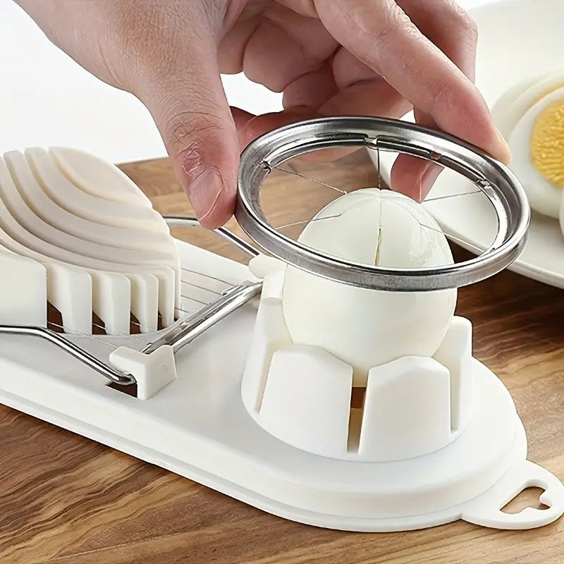 2-in-1 Stainless Steel Egg Slicer &amp; Wedger